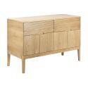Meuble double vasque 120 cm en chêne naturel