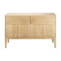 Meuble double vasque 120 cm en chêne naturel