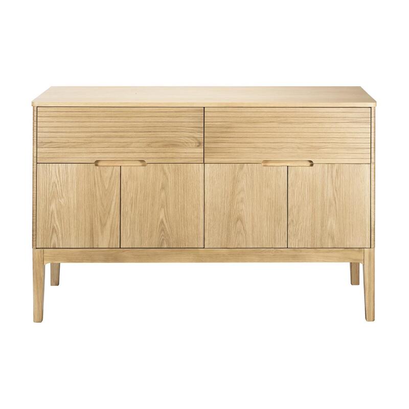 Meuble double vasque 120 cm en chêne naturel