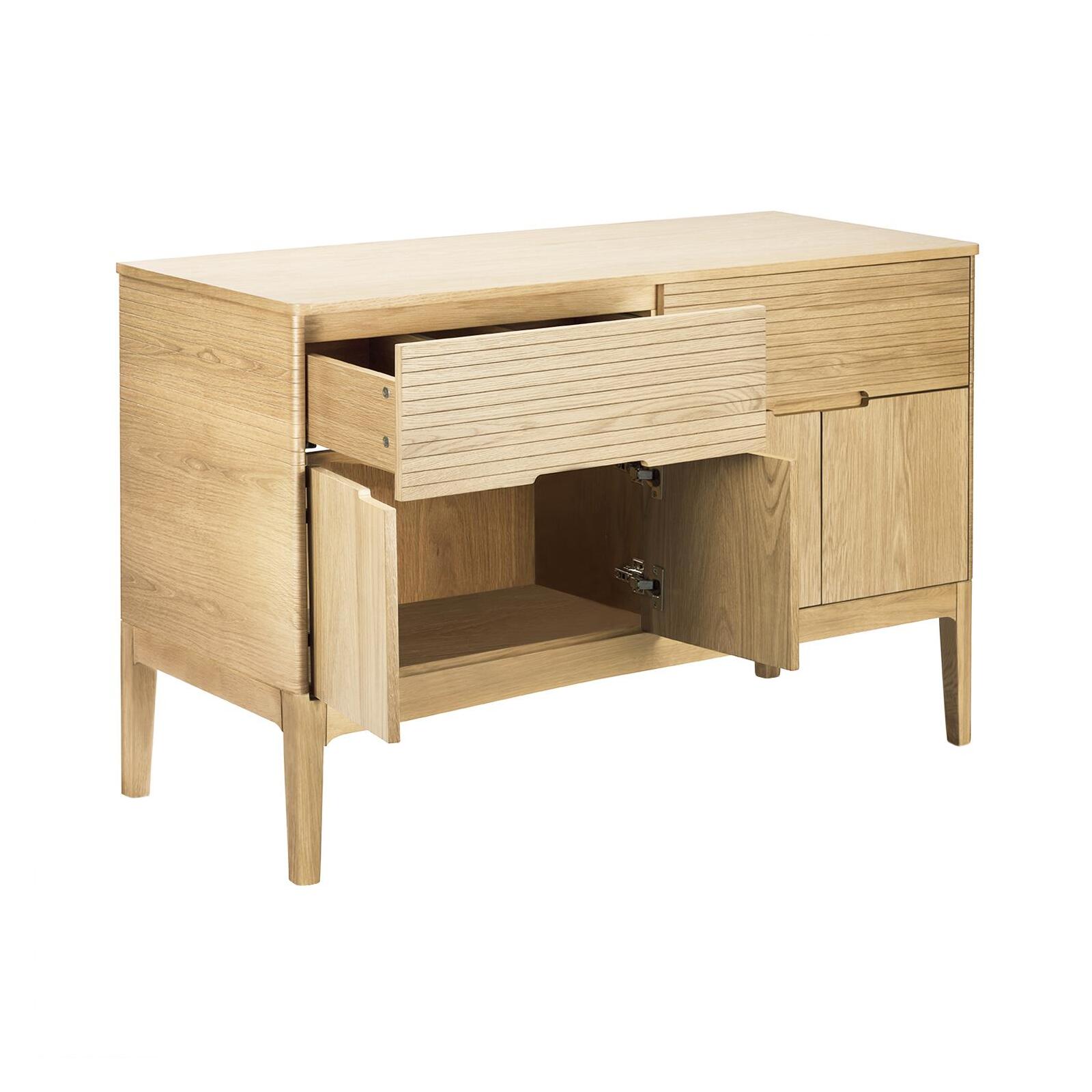 Meuble double vasque 120 cm en chêne naturel Meuble double vasque 120 cm en chêne naturel