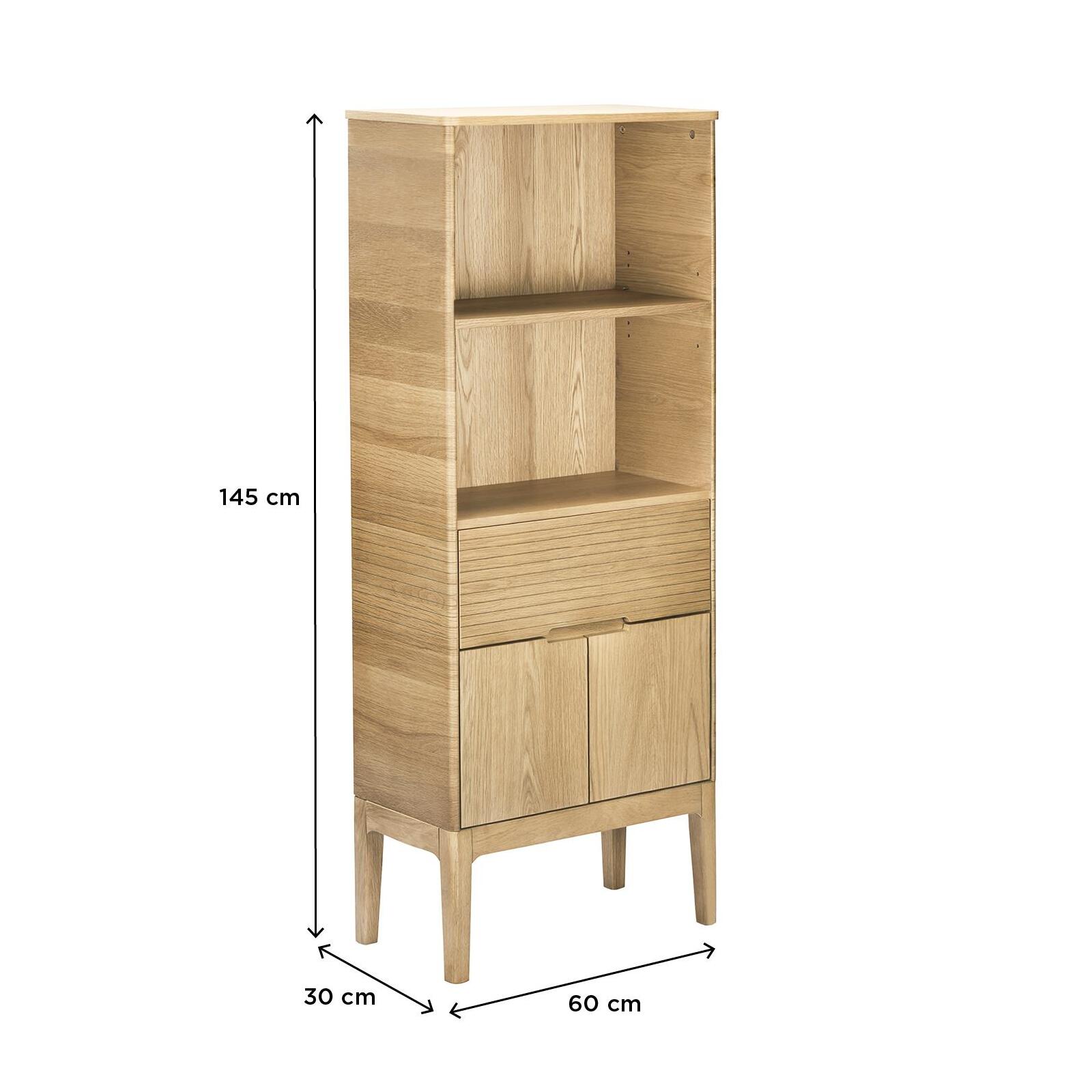 Colonne de salle de bain en chêne naturel 145 cm Colonne de salle de bain en chêne naturel 145 cm