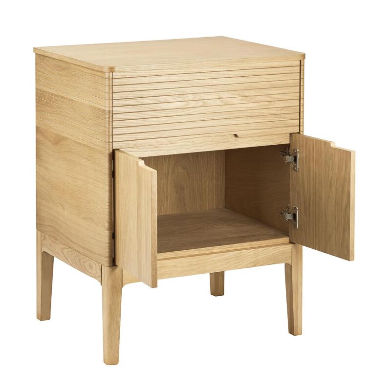 Ensemble meuble simple vasque 60 cm chêne naturel + vasque + robinet + miroir