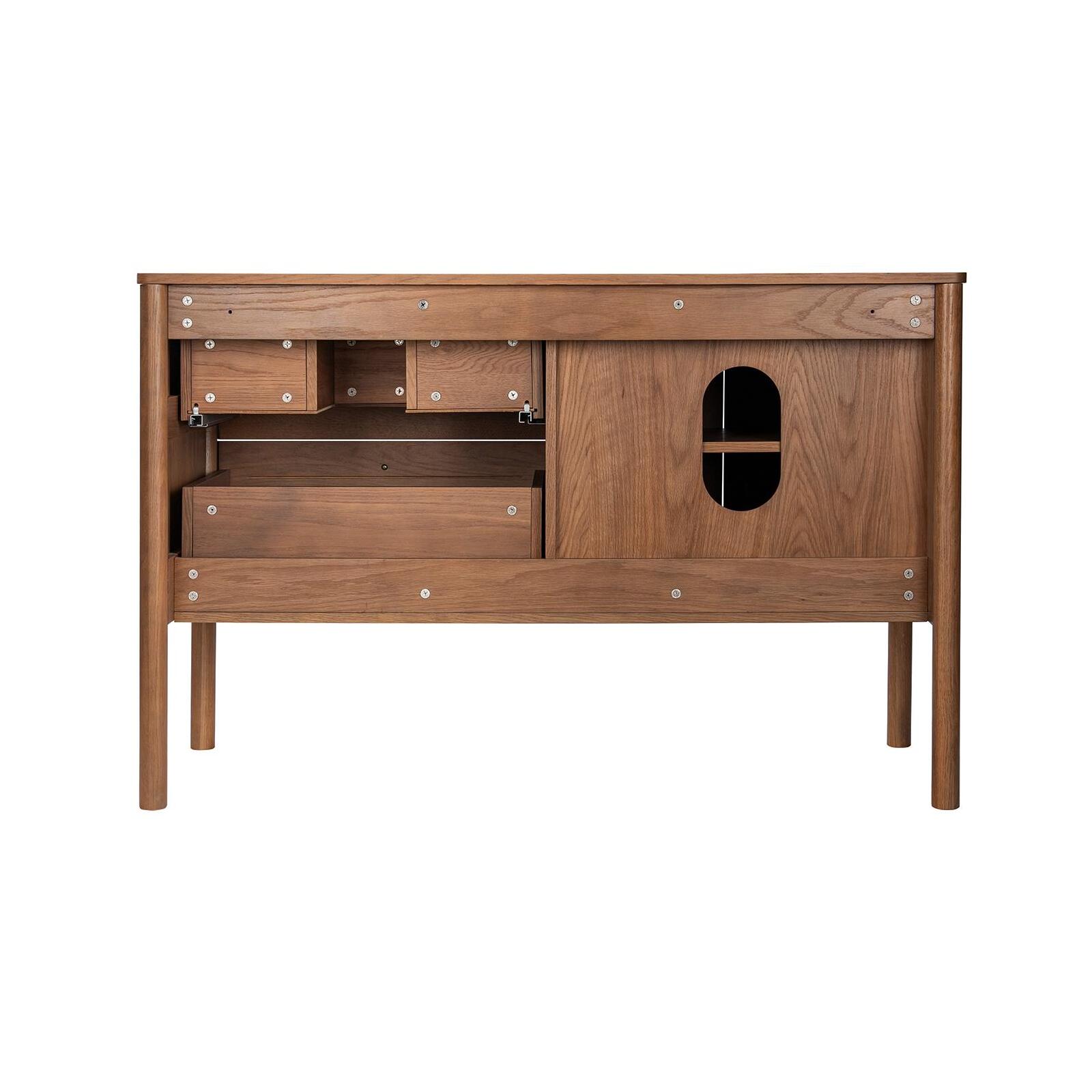 Ensemble meuble double vasque 120 cm noyer + vasque + robinet + miroir + colonne Ensemble meuble double vasque 120 cm noyer + vasque + robinet + miroir + colonne