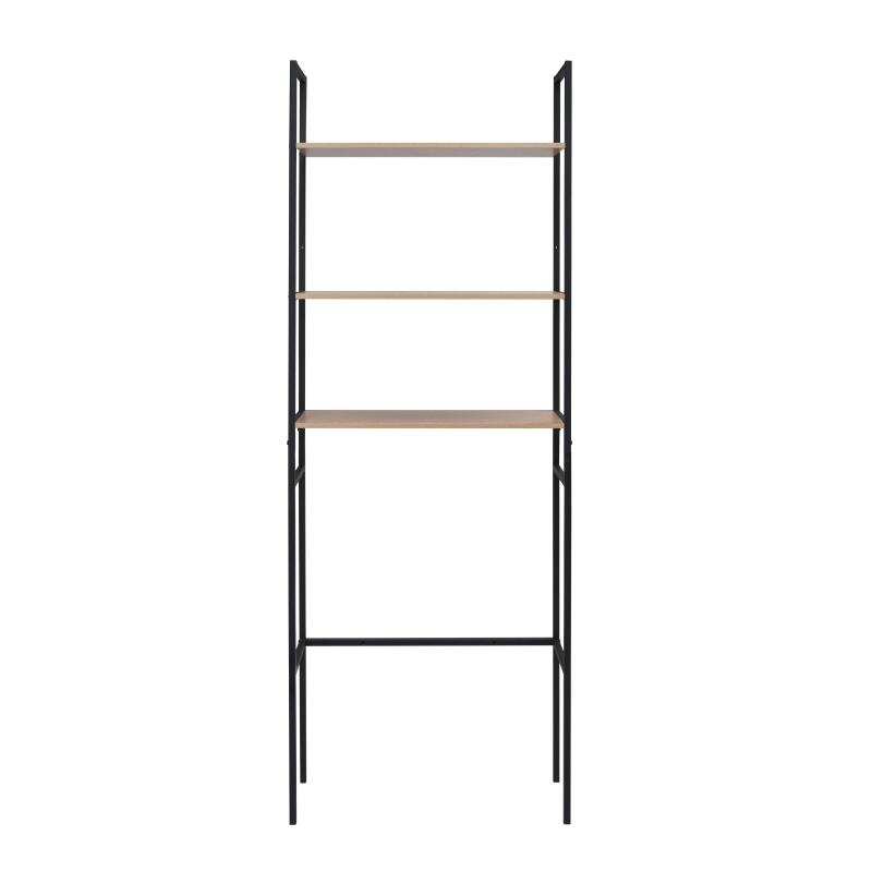 Étagère pont WC bois et métal SAO