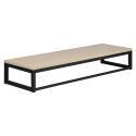 Penderie étagère murale bois et métal noir L90 cm GRIF