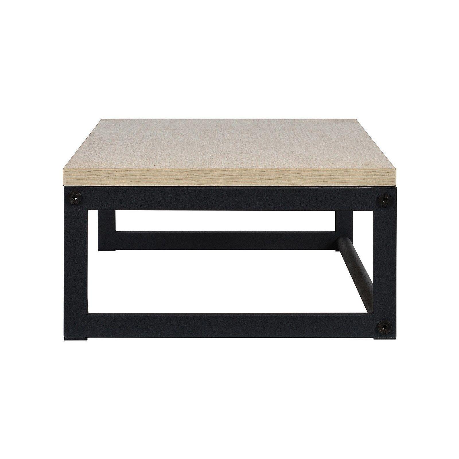 Penderie étagère murale bois et métal noir L90 cm GRIF Penderie étagère murale bois et métal noir L90 cm GRIF
