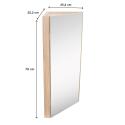 Armoire de toilette d'angle décor chêne 25.2 x 70 cm
