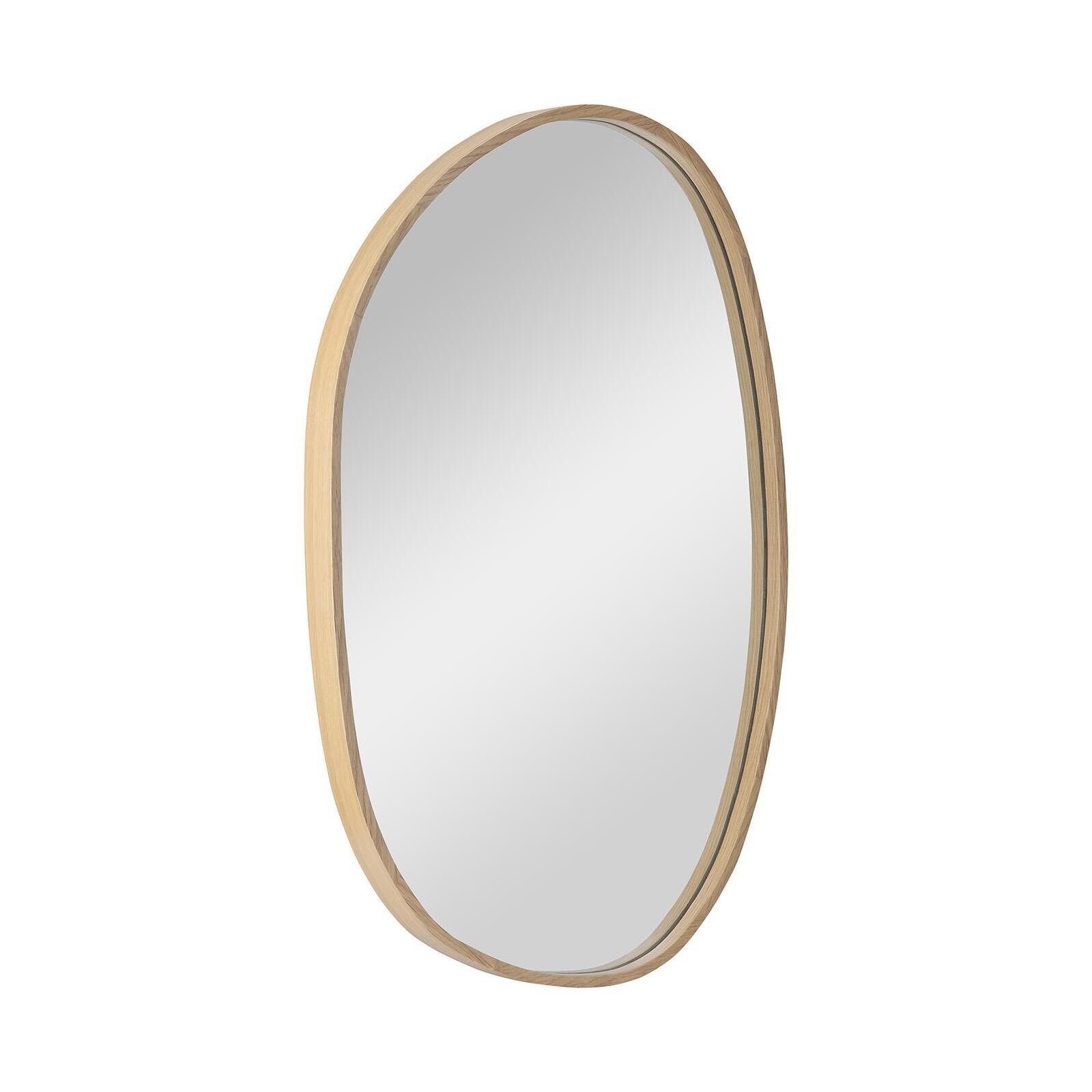 Miroir galet chêne 40x65