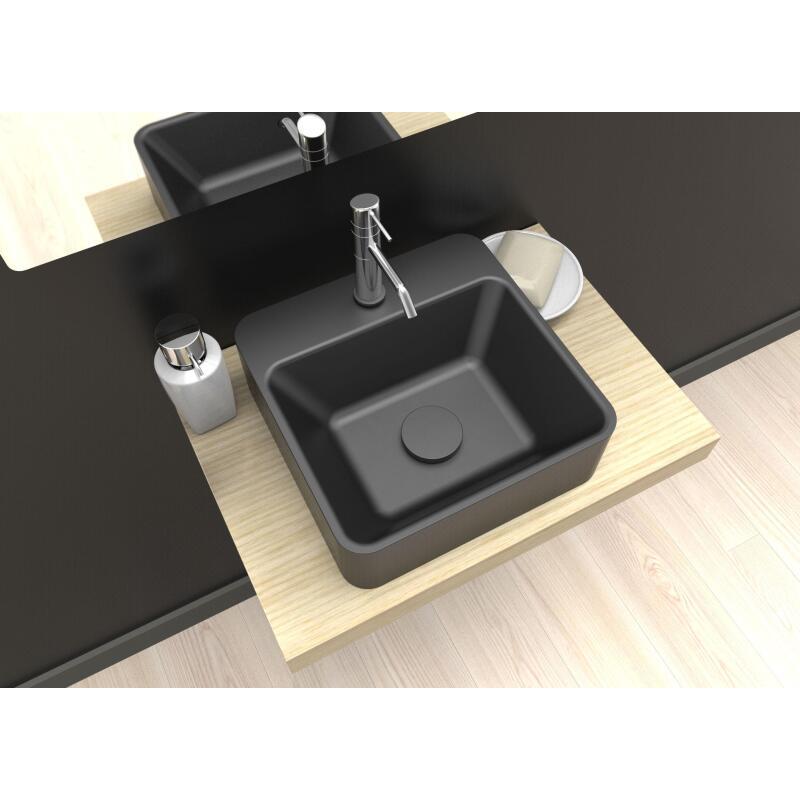 Vasque lave-mains carrée à poser