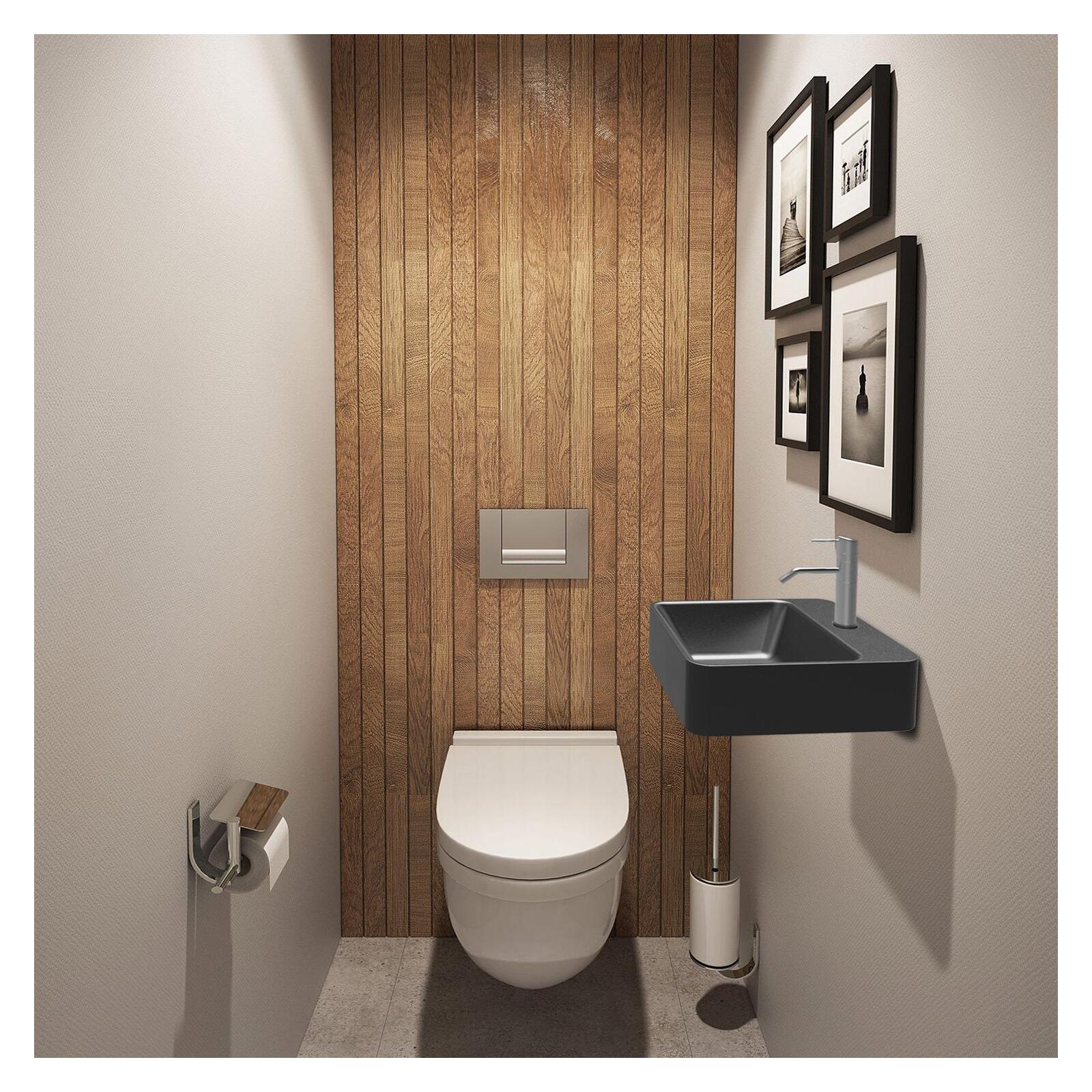 Vasque lave-mains carrée à poser