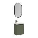 Ensemble meuble lave-mains + Miroir ovale