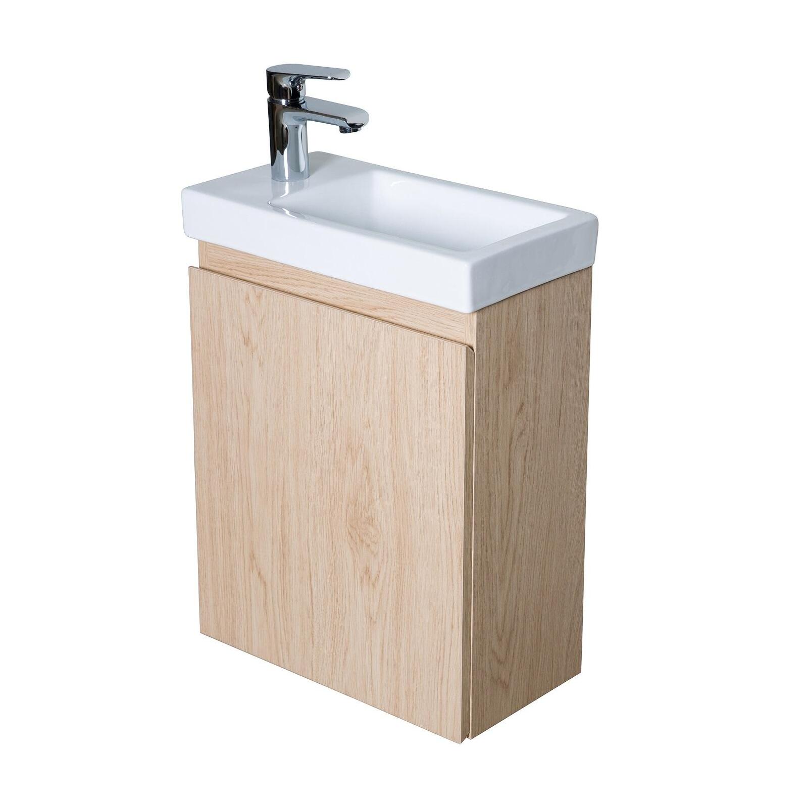 Ensemble meuble lave-mains + Robinet chromé