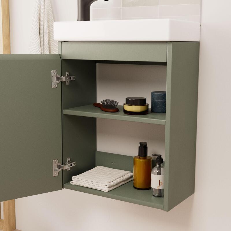 Ensemble meuble lave-mains + Robinet noir