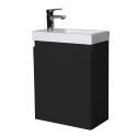 Ensemble meuble lave-mains + Robinet noir