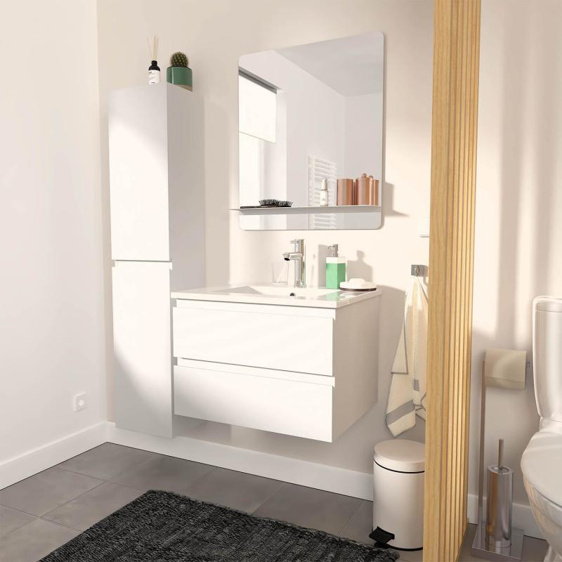 Colonne de salle de bain suspendue 140 cm