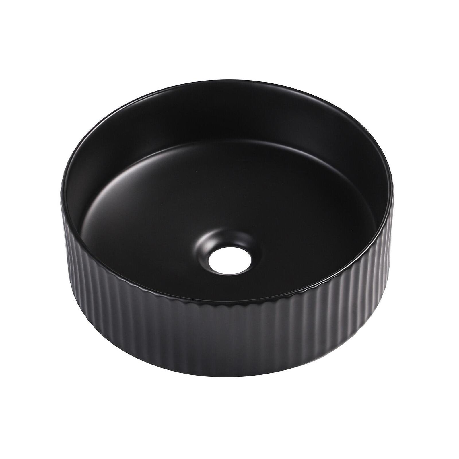 Vasque à poser ronde noir nika