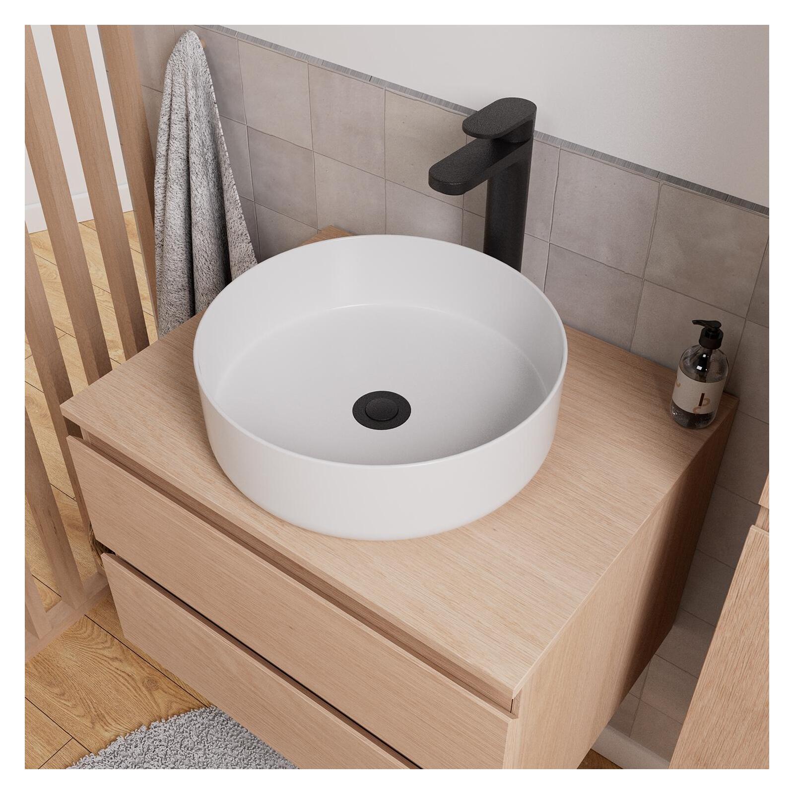 Ensemble meuble simple vasque 60 cm + vasque DIEGO