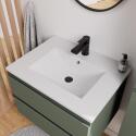 Ensemble meuble simple vasque 60 cm + robinet NETO + miroir Pepper