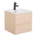 Meuble simple vasque 45 cm + vasque intégrée
