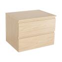 Meuble simple vasque décor chêne 60 cm