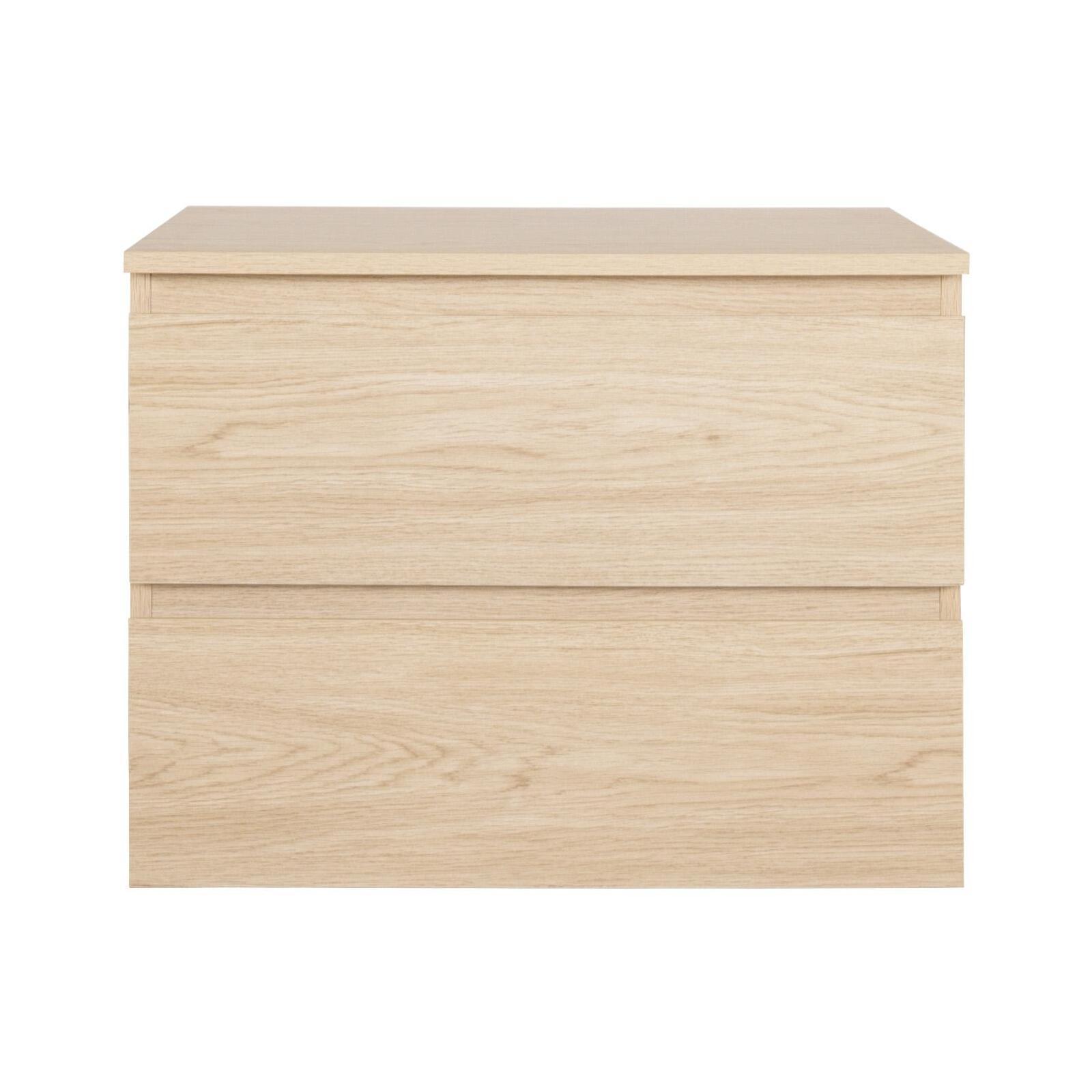 Meuble simple vasque décor chêne 60 cm Meuble simple vasque décor chêne 60 cm