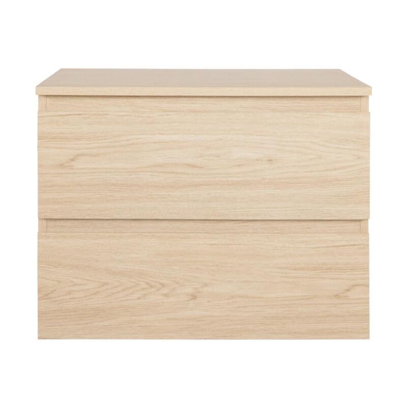 Meuble simple vasque décor chêne 60 cm