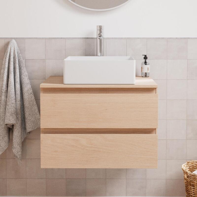 Ensemble meuble simple vasque 60 cm + vasque COMA