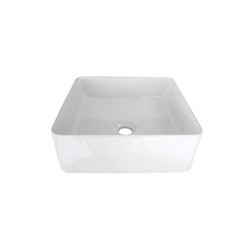 Ensemble meuble simple vasque 60 cm + vasque COMA + robinet ROB + miroir EMA