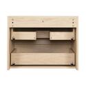 Ensemble meuble simple vasque 60 cm + vasque DIEGO + robinet ROB + miroir EMA + colonne SORRENTO