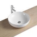 Ensemble meuble simple vasque 80 cm + vasque SACHA + robinet TAP + miroir EMA