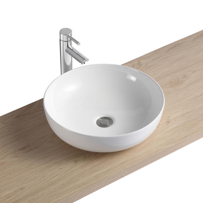 Ensemble meuble simple vasque 80 cm + vasque SACHA + robinet TAP + miroir EMA