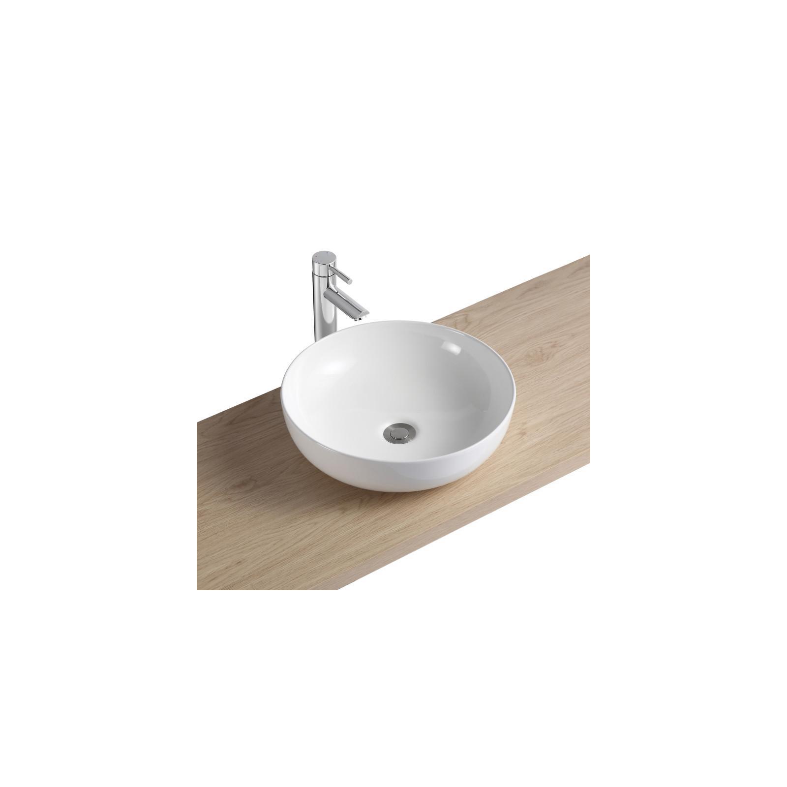 Ensemble meuble simple vasque 80 cm + vasque SACHA + robinet TAP + miroir EMA + colonne SORRENTO