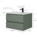 Ensemble meuble simple vasque 60 cm + robinet NETO