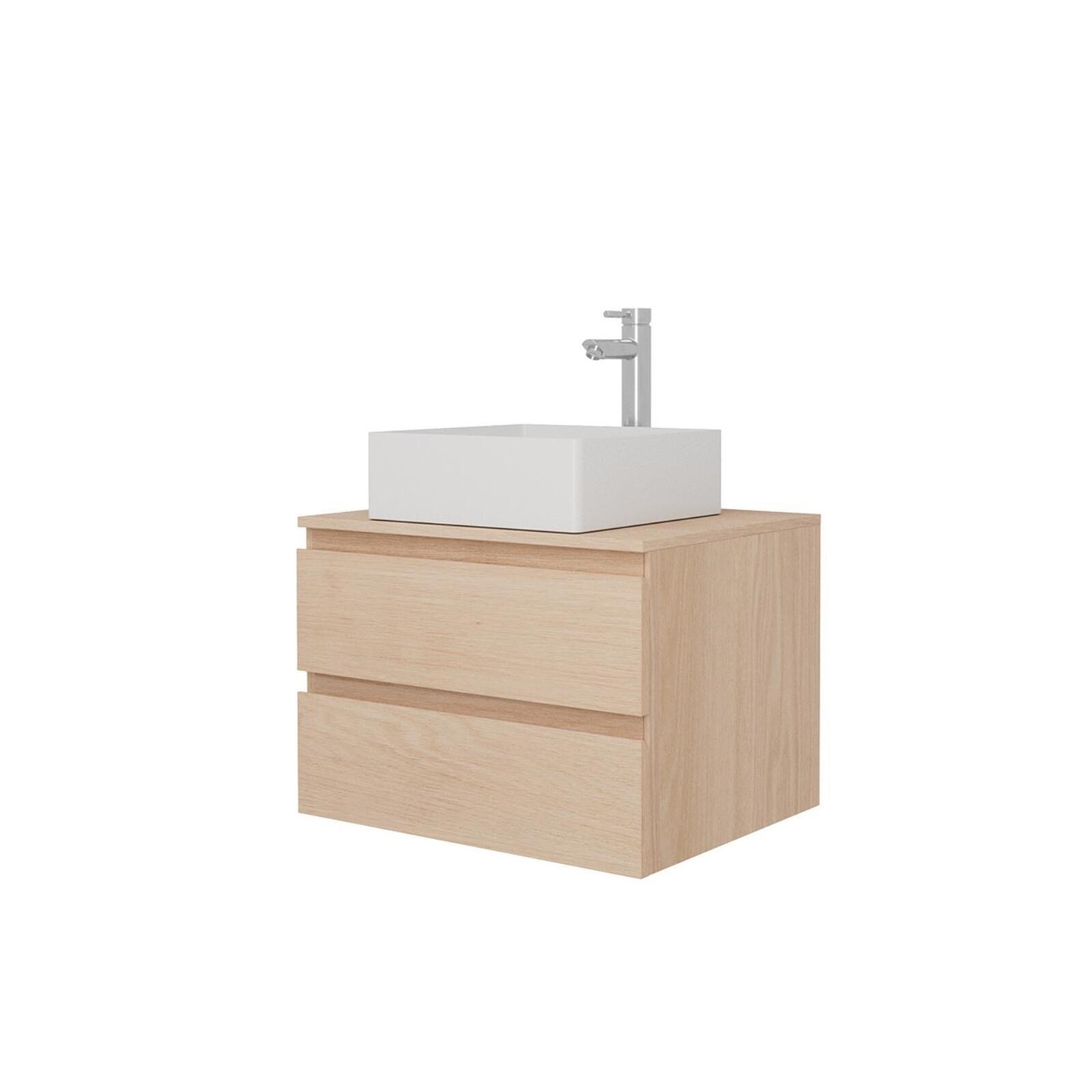Ensemble meuble simple vasque 60 cm + vasque COMA + robinet TAP