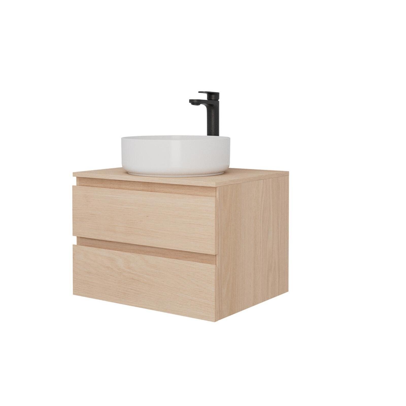 Ensemble meuble simple vasque 60 cm + vasque DIEGO + robinet ROB