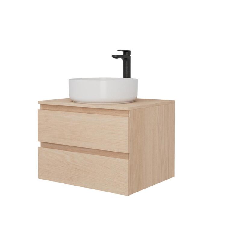 Ensemble meuble simple vasque 60 cm + vasque DIEGO + robinet ROB
