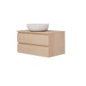 Ensemble meuble simple vasque 80 cm + vasque SACHA