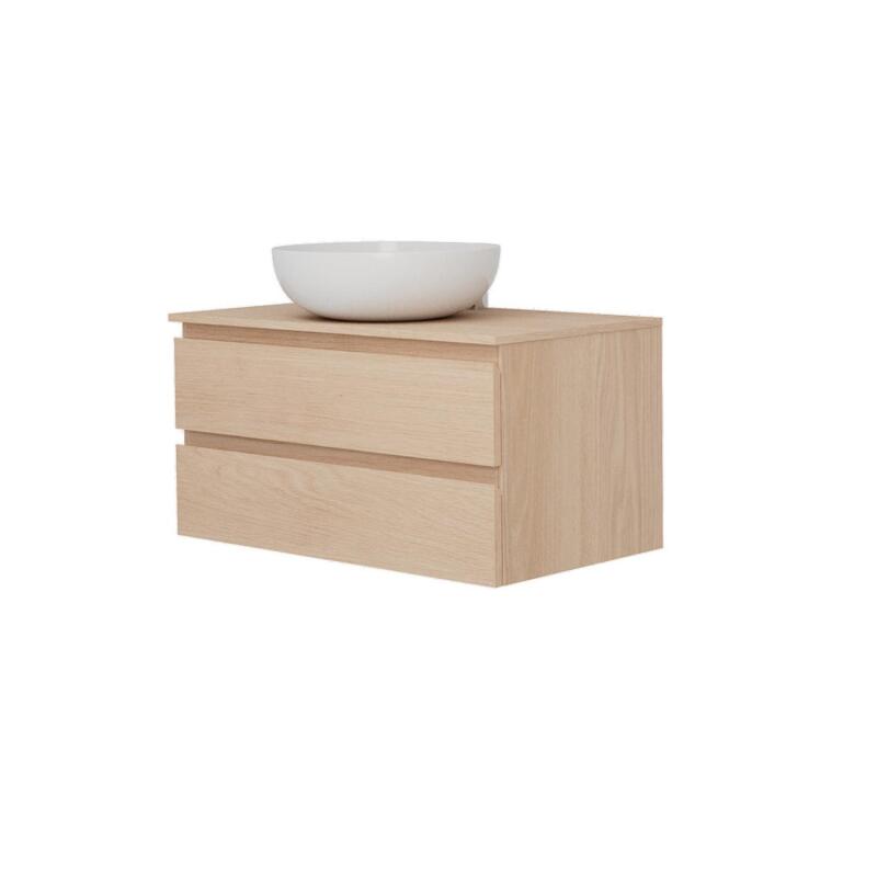 Ensemble meuble simple vasque 80 cm + vasque SACHA