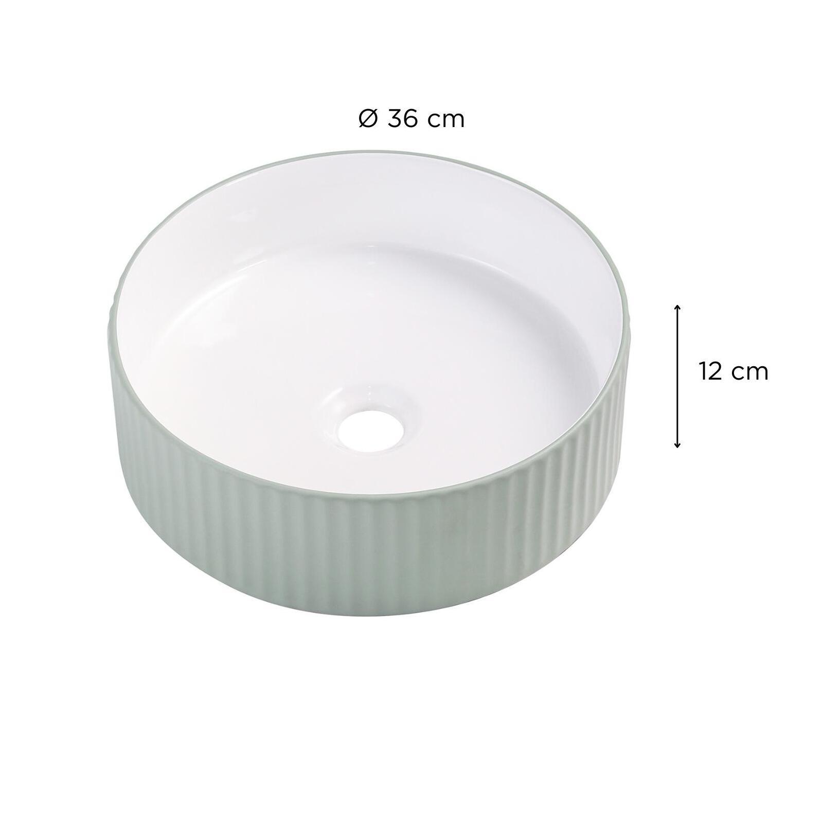 Vasque à poser ronde 36x36cm NELA Vasque à poser ronde 36x36cm NELA