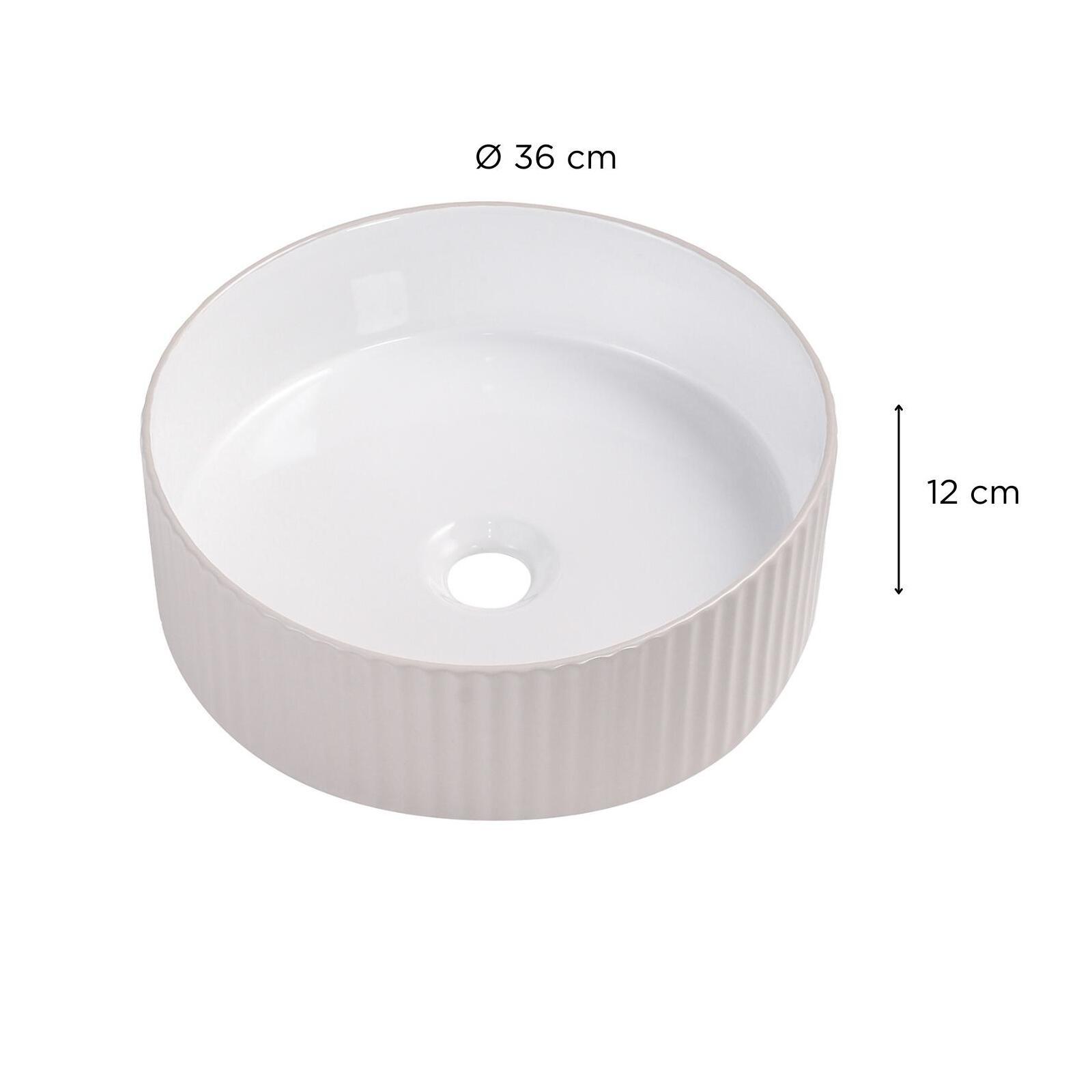 Vasque à poser ronde 36x36cm NELA Vasque à poser ronde 36x36cm NELA