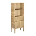 Ensemble meuble double vasque 120cm ALASKA + vasque DIEGO + robinet TAP + Miroir FLOKI + Colonne ALASKA