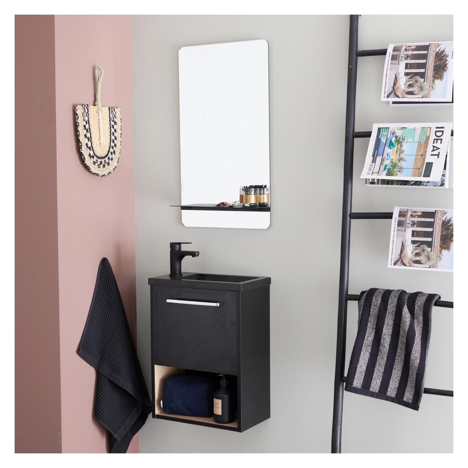 Ensemble meuble lave-mains NIKA + Miroir SIMONA