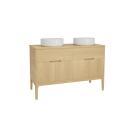 Ensemble meuble double vasque 120cm ALASKA + vasque DIEGO