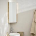 Armoire de toilette d'angle CLEO chene