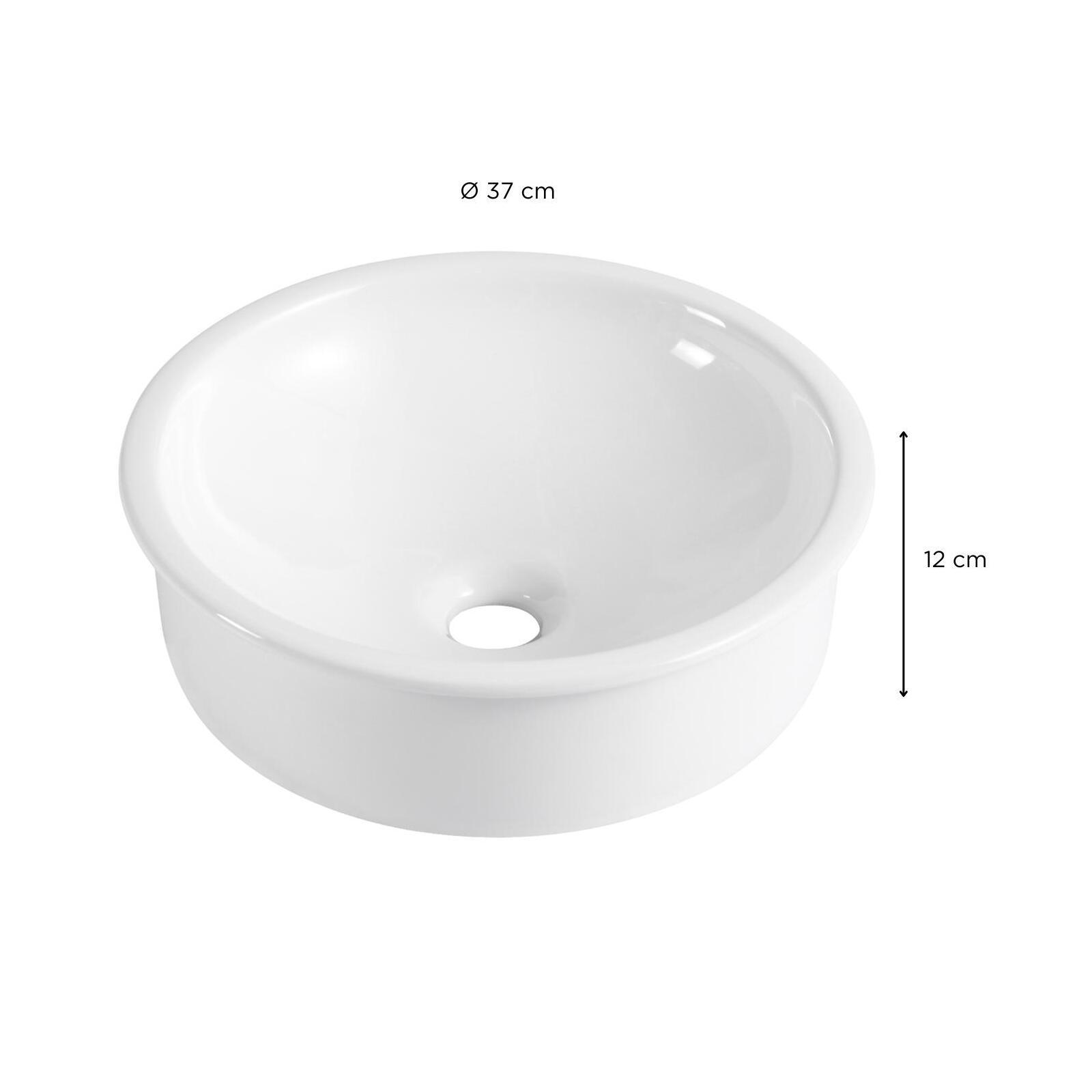 Vasque à encastrer ronde 37x37 cm LEO