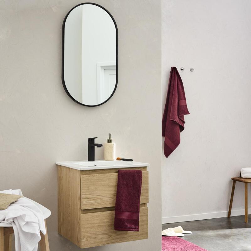 Meuble simple vasque 45 cm + vasque intégrée