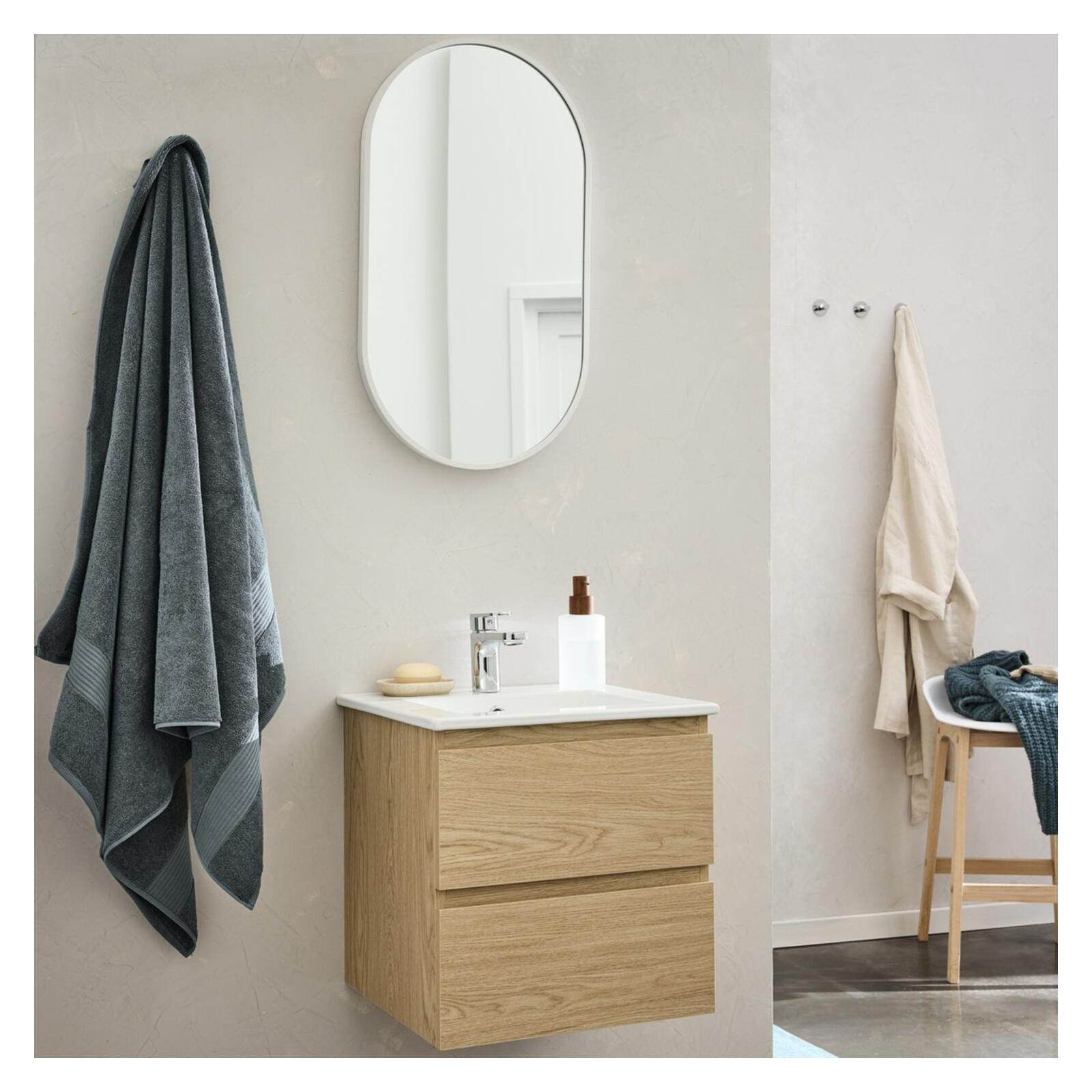 Ensemble meuble simple vasque 45 cm + robinet TAP