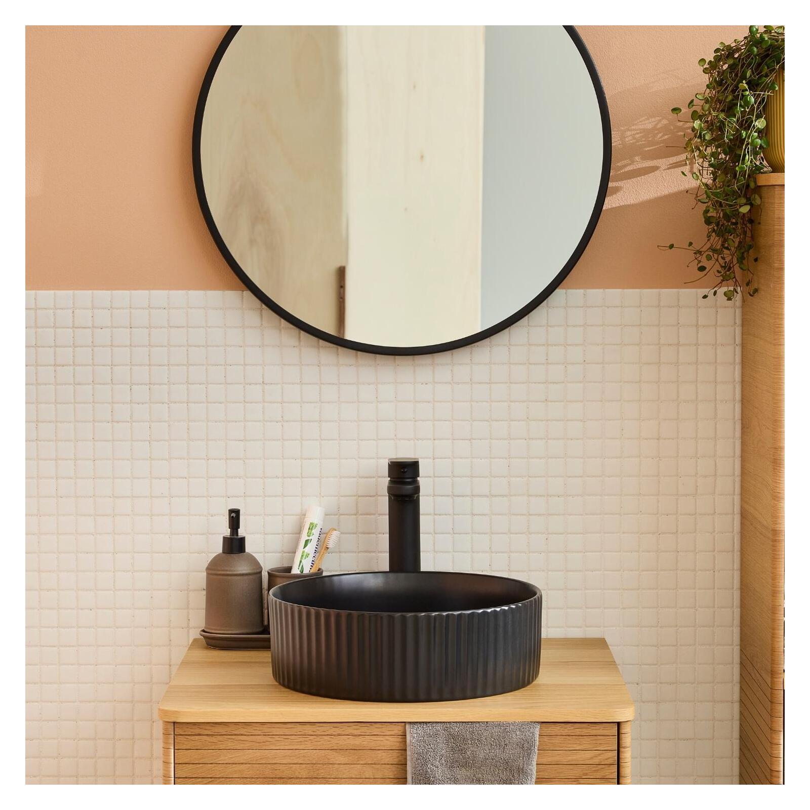 Vasque à poser ronde 36x36cm NELA