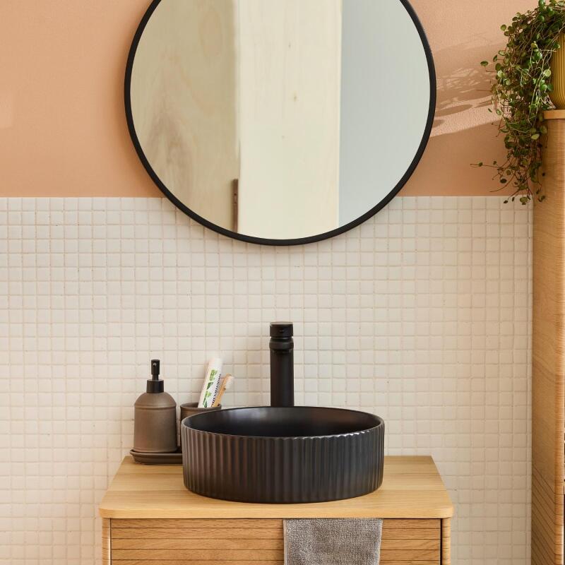 Vasque à poser ronde 36x36cm NELA