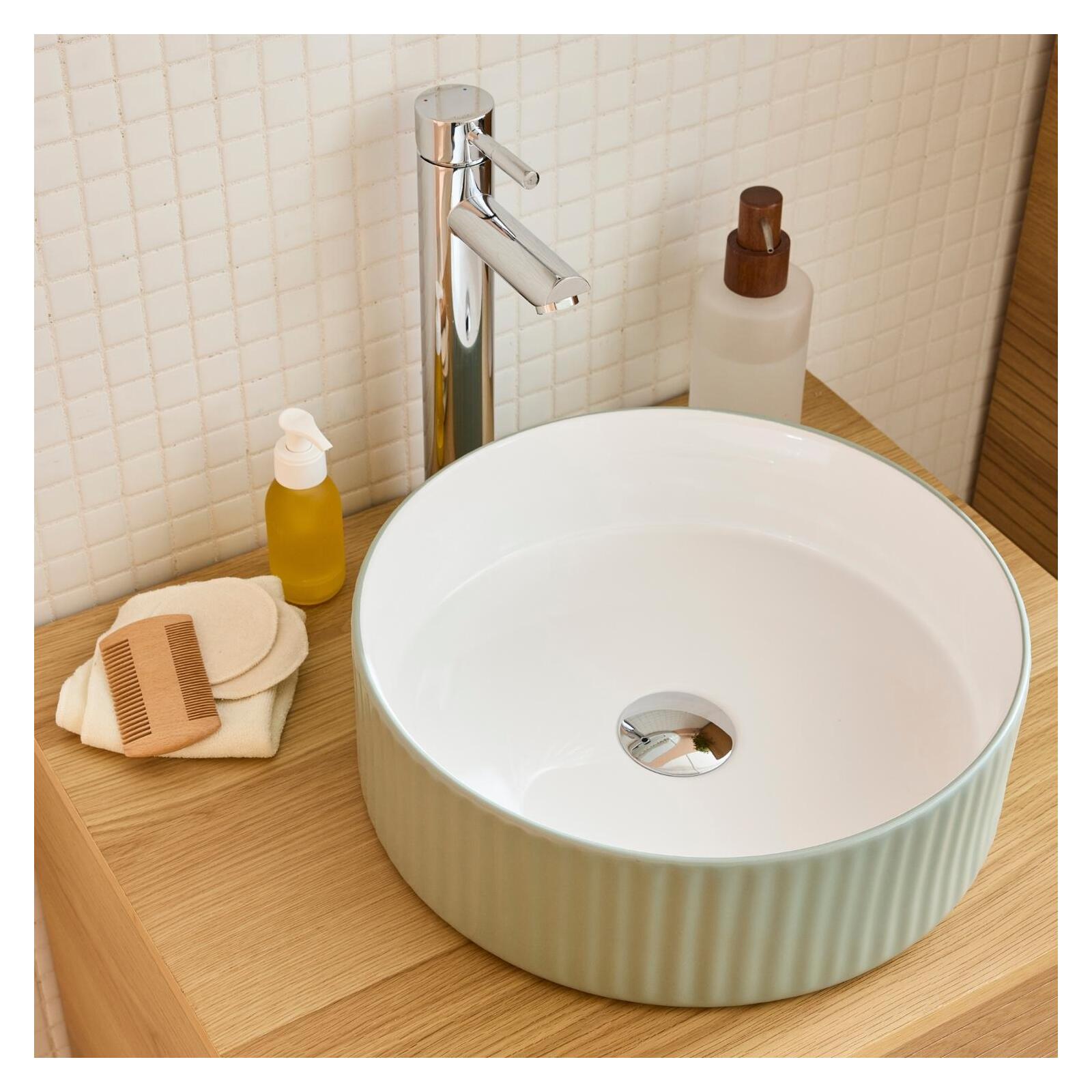 Vasque à poser ronde 36x36cm NELA Vasque à poser ronde 36x36cm NELA